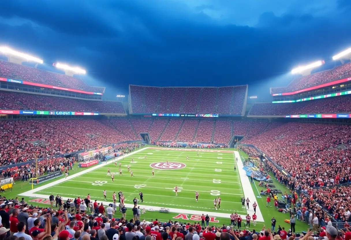 Action from the Tennessee vs. Kentucky SEC Football game