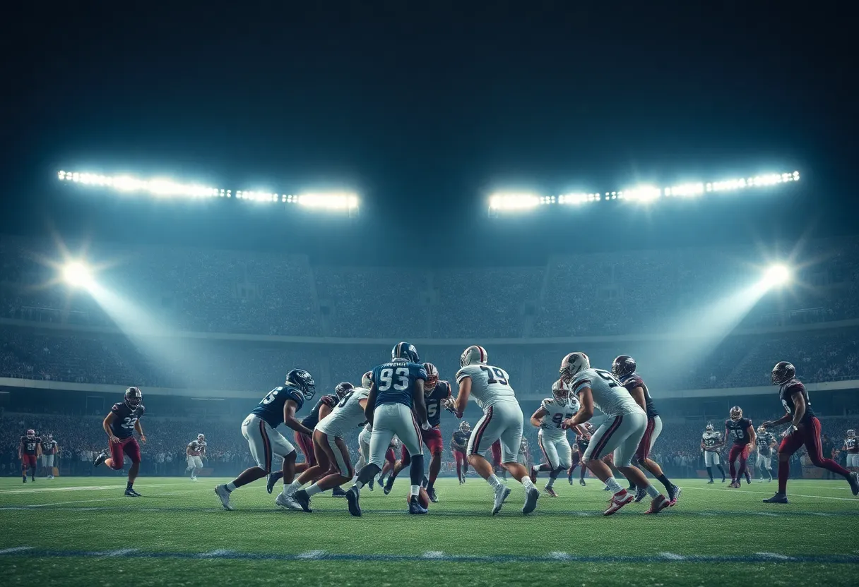 Texas Longhorns and Kentucky Wildcats in overtime competition