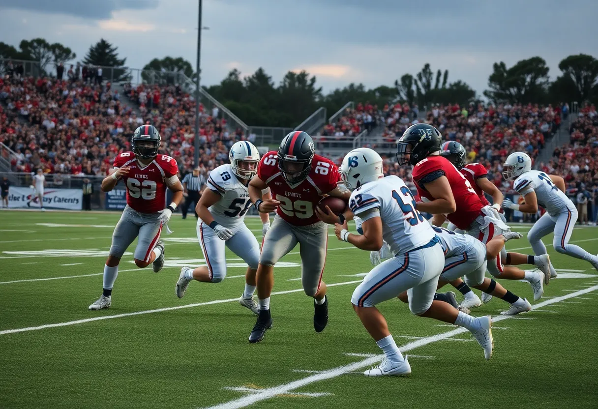 Texas Longhorns celebrating their overtime victory against Kentucky Wildcats
