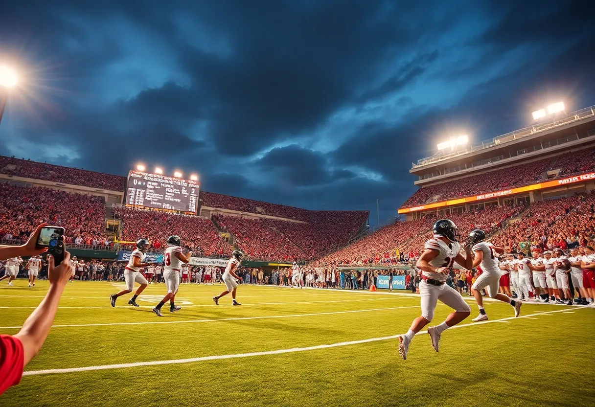 Texas Longhorns and Kentucky Wildcats college football game