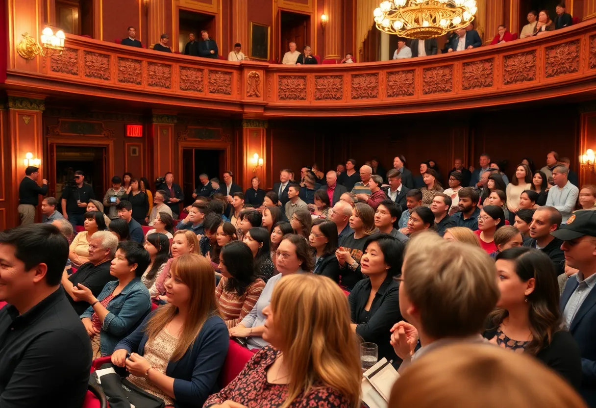 Filmmaking students participating at the Twelve Lions Film Festival in Kentucky