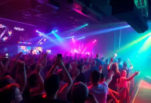 Crowd enjoying Twiztid's live performance at Mercury Ballroom