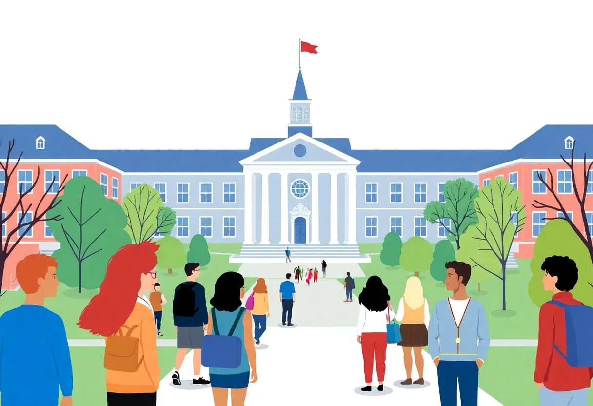 Diverse students at the University of Kentucky campus