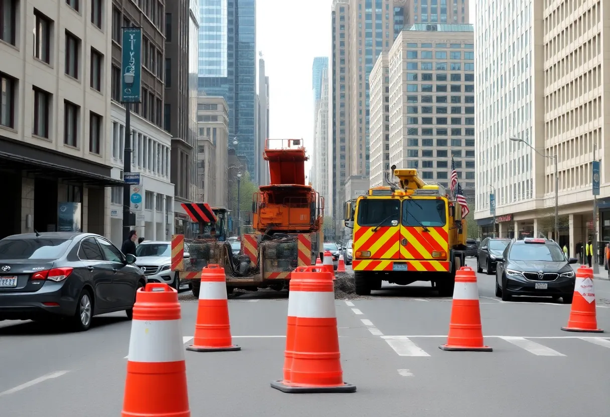 Traffic disruptions due to water main repairs in Lexington