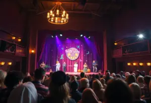 Audience enjoying the Wicked Musical performance at The Bar Complex in Lexington.