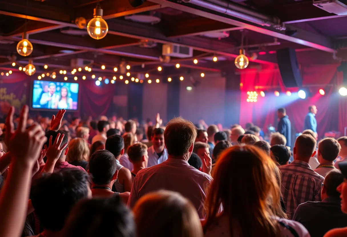 Audience enjoying a live performance at The Whirling Tiger in Louisville, KY