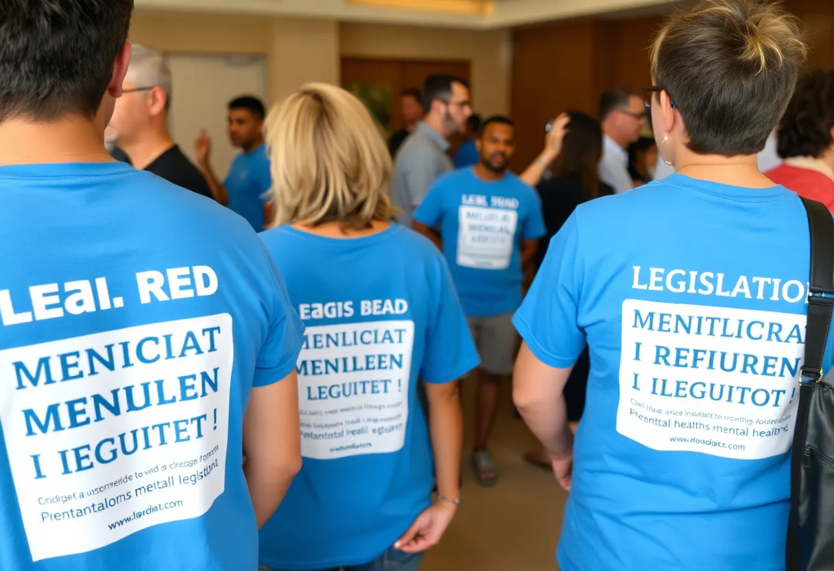 T-shirts promoting Logan's Law in a community event