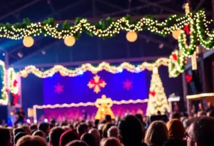 Crowd enjoying a holiday concert at Eagles Landing First Baptist Church