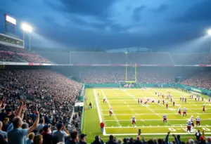 Boyle County football team warming up for championship game