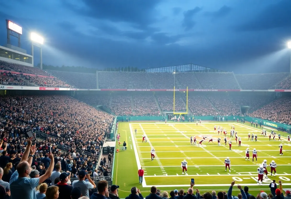 Boyle County football team warming up for championship game