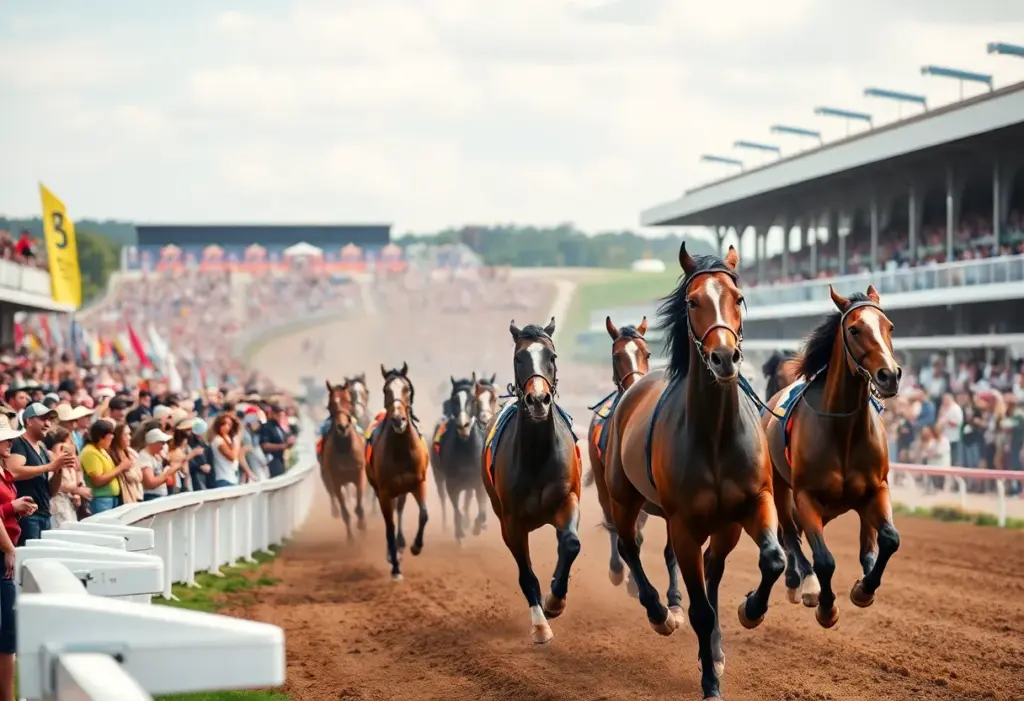 Crowd at the Breeders' Cup horse racing event