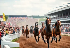 Crowd at the Breeders' Cup horse racing event