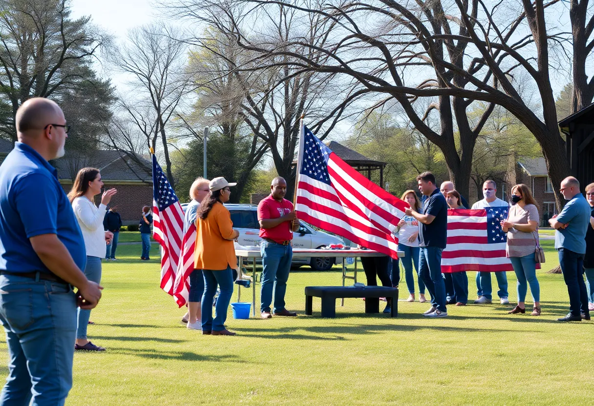 Community engagement event promoting support for veterans in Lexington