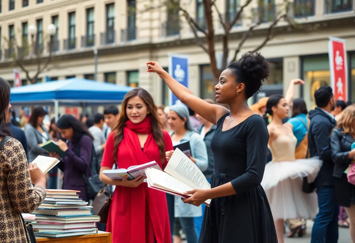 Cultural events in Lexington featuring books, music, and dance