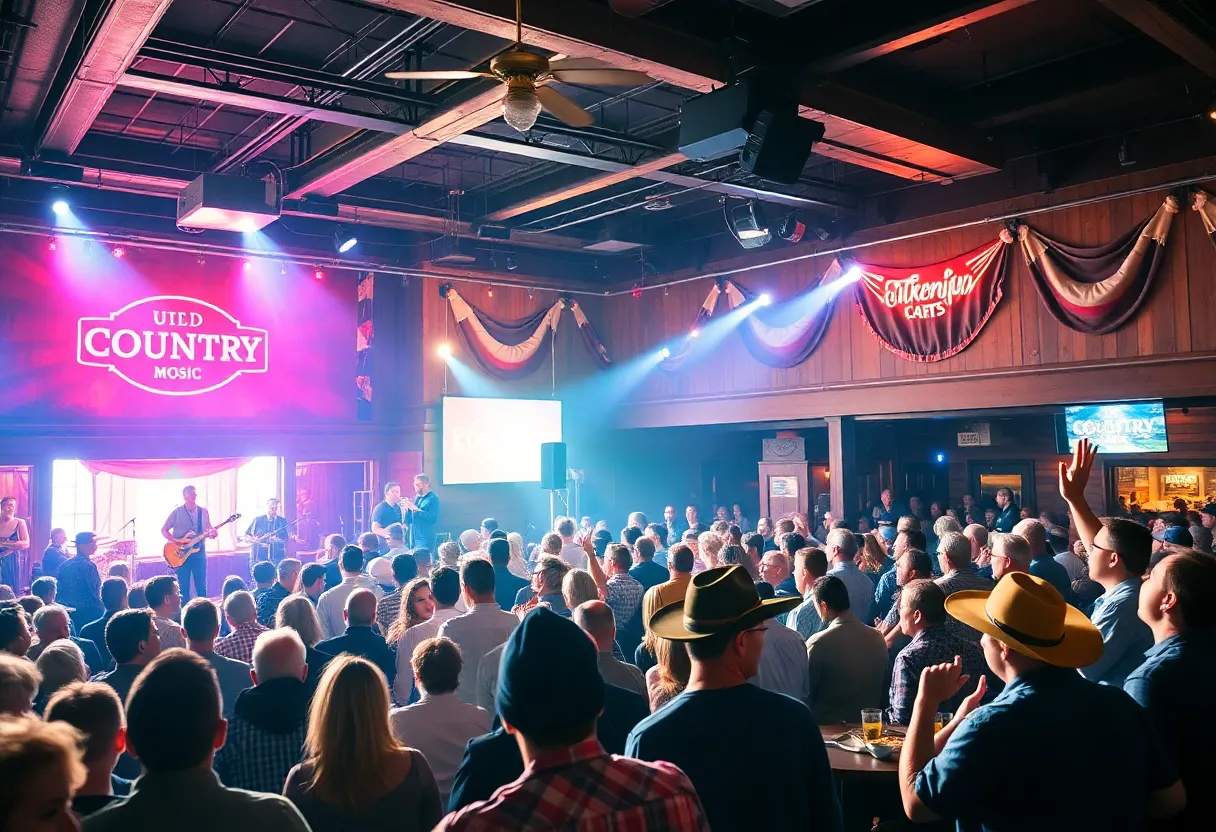Crowd enjoying a live performance at Ole Red Gatlinburg