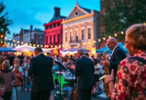 Jazz ensemble performing at Equinox Jazz Festival in Lexington