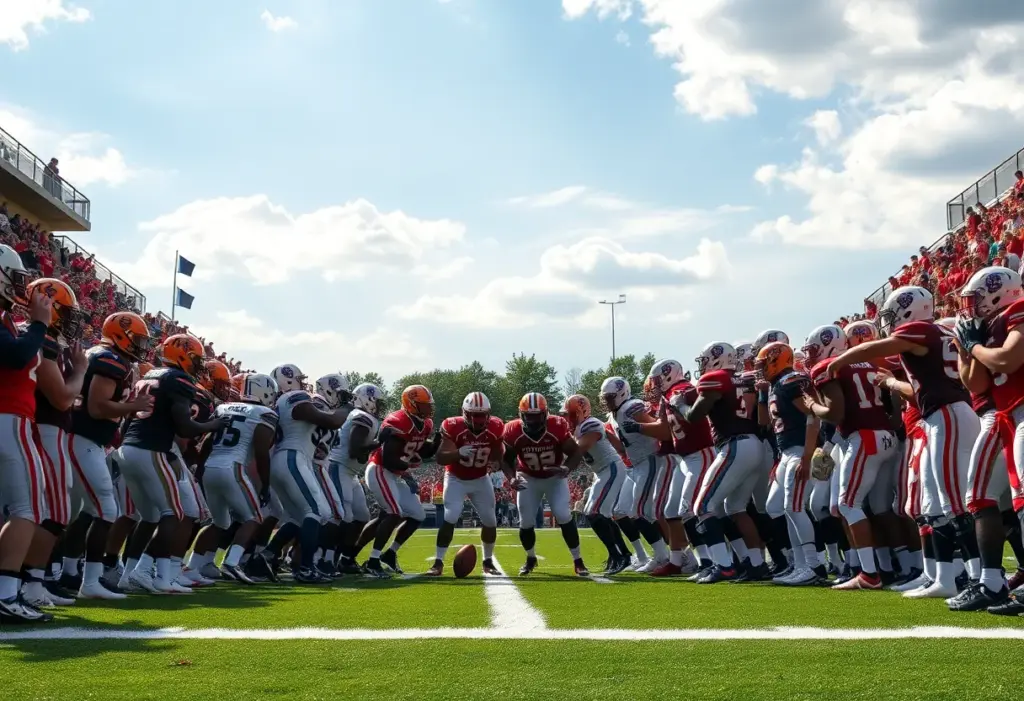 Florida Gators and Kentucky Wildcats football teams competing at Kroger Field