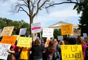 Protesters advocating for low-income support outside Kentucky Capitol