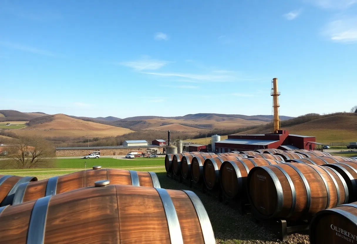 Bourbon distillery in Garrard County, Kentucky