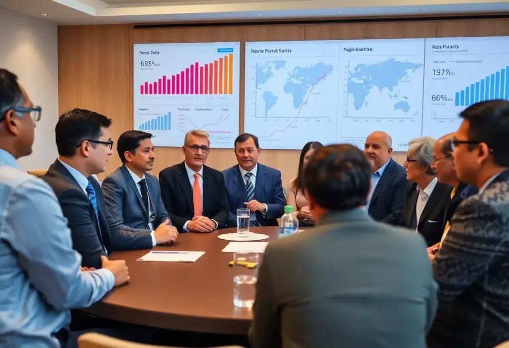 Business leaders discussing economic growth strategies at Kentucky Chamber conference