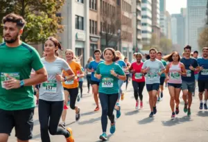 Community members training together for the Kentucky Derby Festival