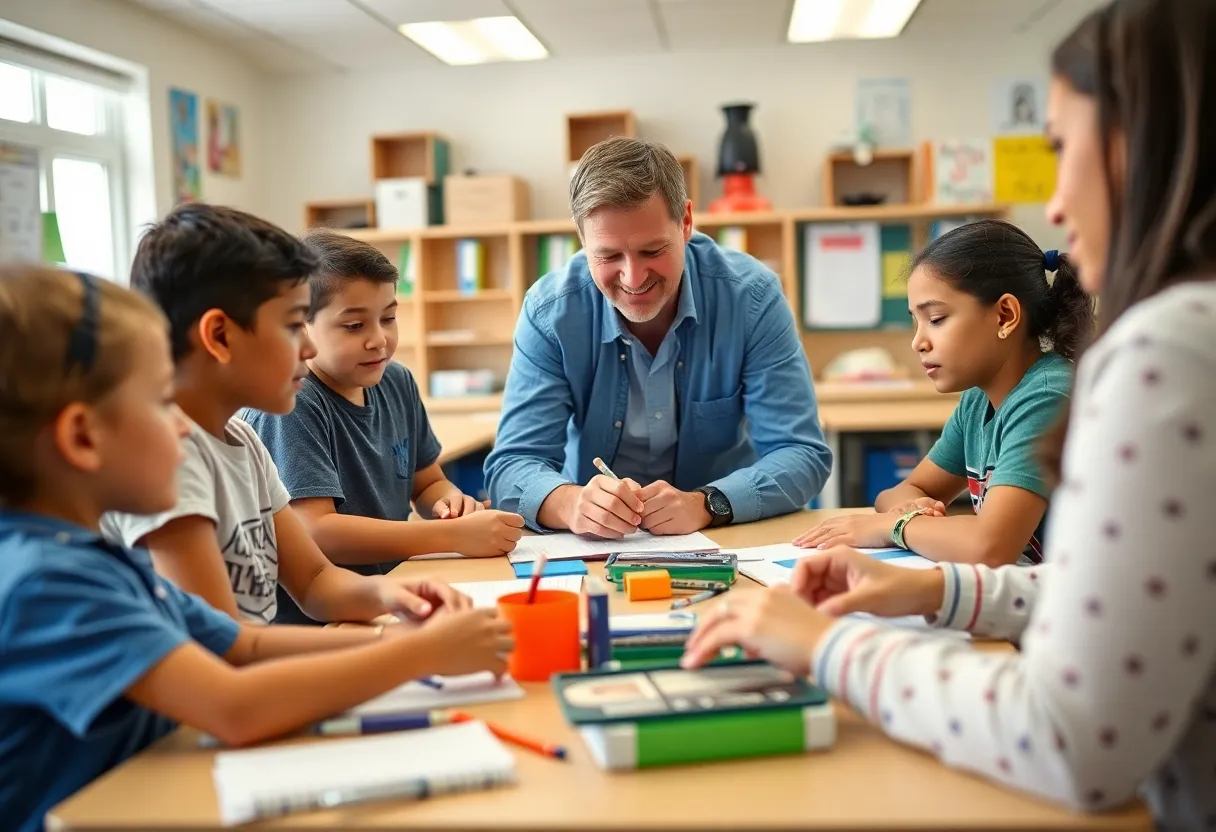 Students participating in innovative learning activities in Kentucky
