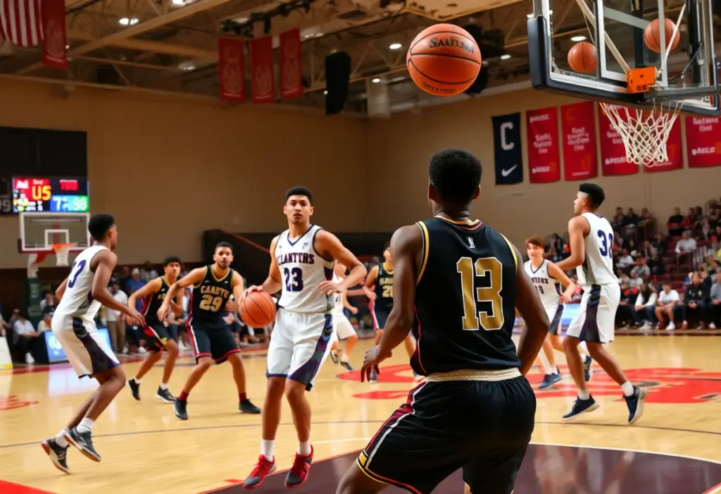 Kentucky Wildcats basketball team competing on the court