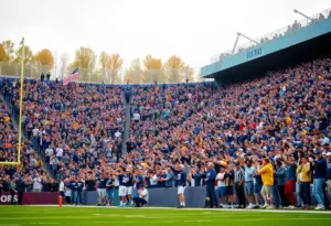 Kentucky Wildcats fans celebrating a touchdown