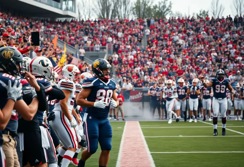 Kentucky Wildcats football players in action during the game against Florida Gators.
