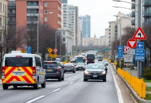 Leestown Road in Lexington, Kentucky with cars driving peacefully post-repair.