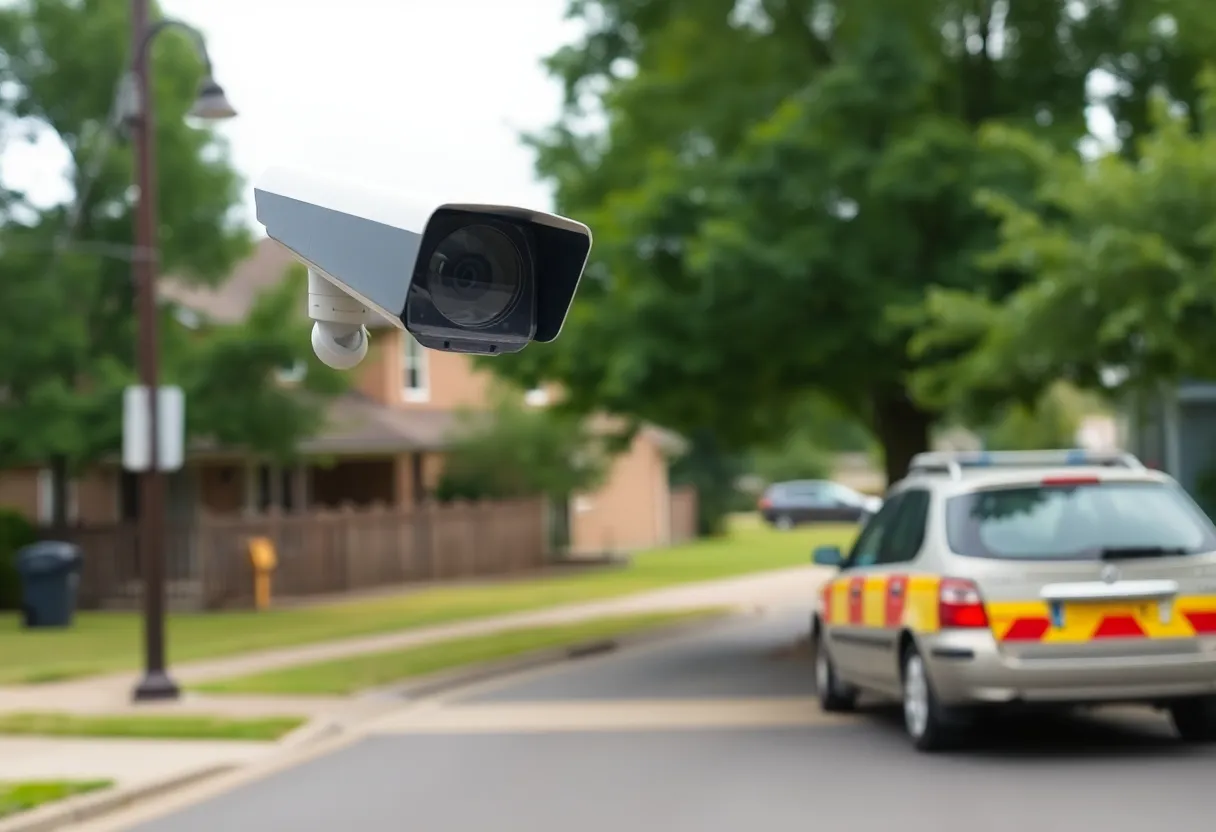 Surveillance footage of a burglary suspect