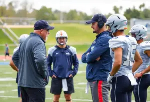 Kentucky Wildcats football coach Mark Stoops during practice