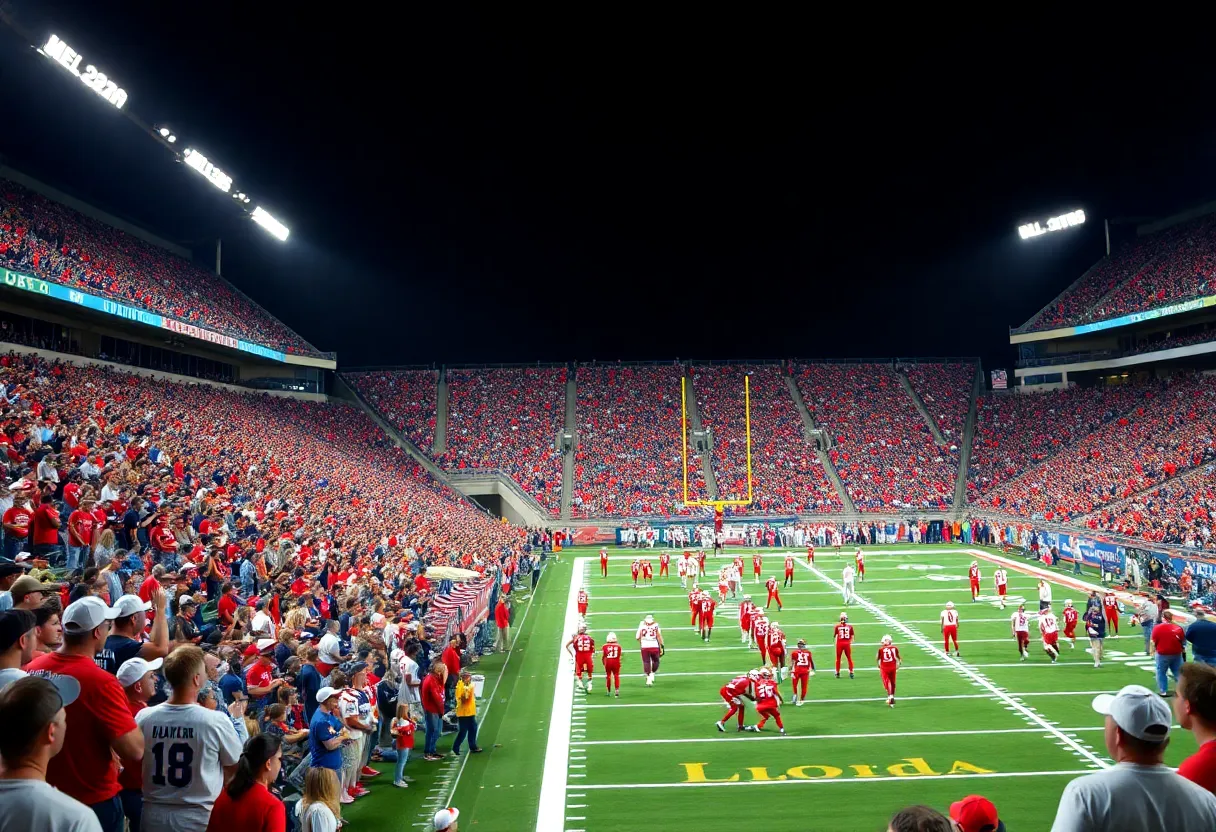 Football game between Ole Miss Rebels and Florida Gators at Vaught-Hemingway Stadium