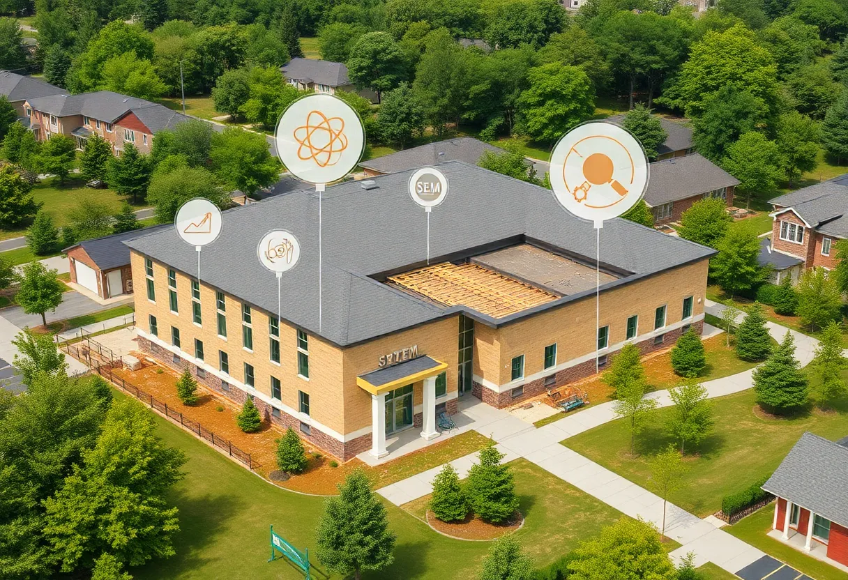 Construction site for Rise STEM Academy for Girls