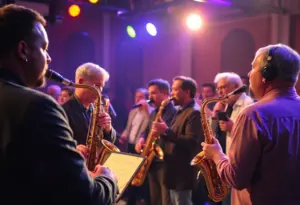 Musicians performing at the LEX Smooth Jazz Concert Series in Lexington.