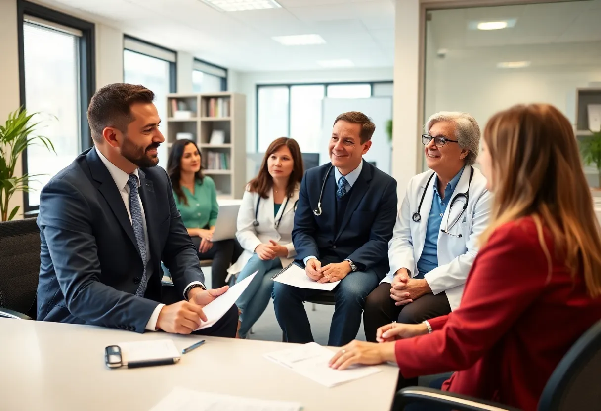 Financial advisor providing guidance to healthcare providers.