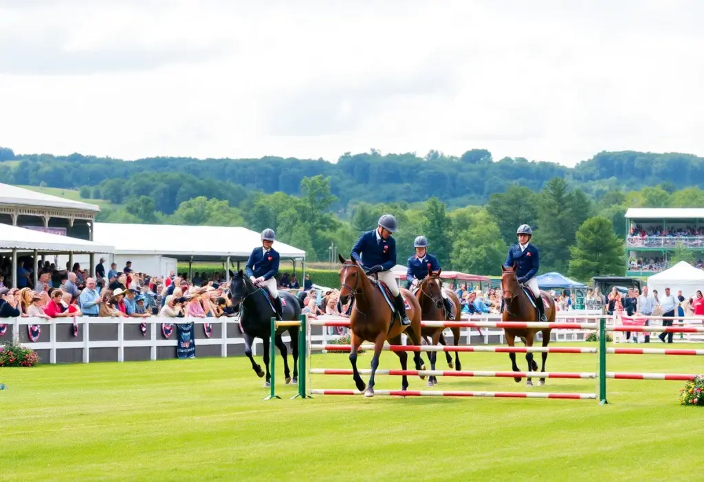 Riders competing at the USEA American Eventing Championships in Lexington, KY