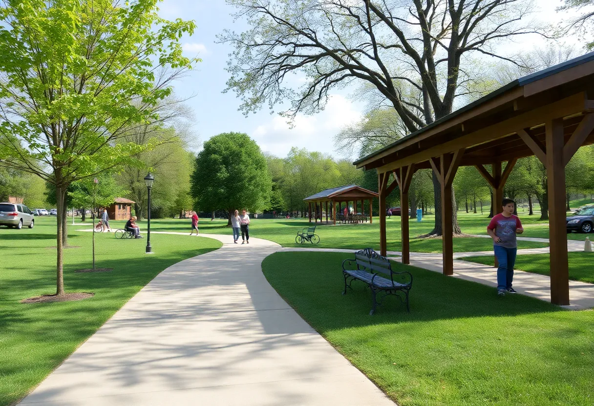 A park in Lexington with accessible features for individuals with disabilities.