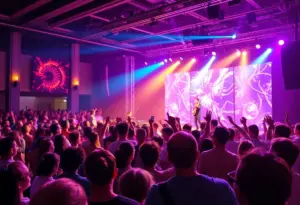 Audience enjoying the Anne Wilson concert at the Knoxville Civic Auditorium