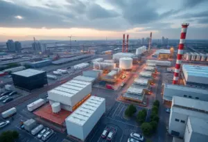 Battery manufacturing plants in Glendale, Kentucky, owned by Ford.