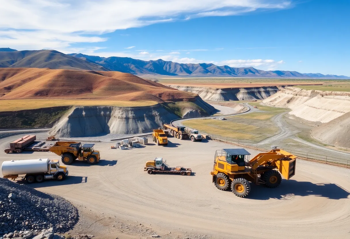 Mining site at Brook Mine in Wyoming