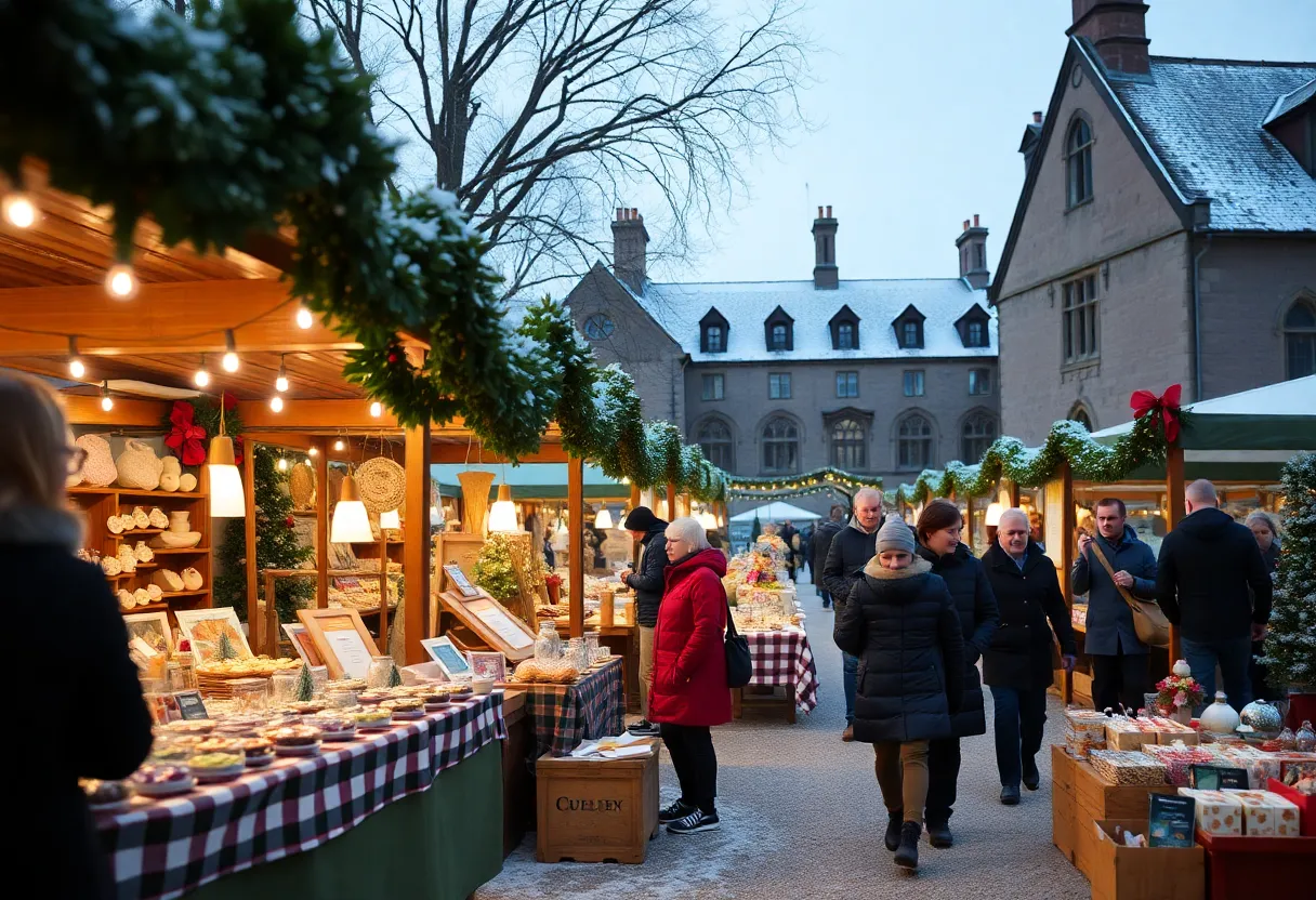 Visitors shopping at the Christmas Shoppe at Henry Clay Estate