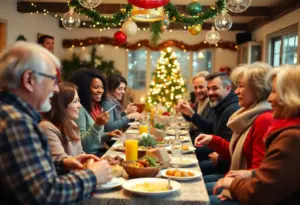 Volunteers serving Christmas meals to the homeless in Central Kentucky.