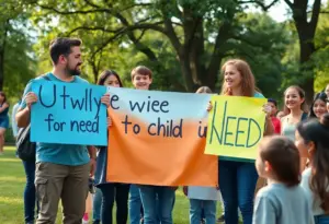 Community members supporting Mariah during her health battle