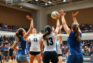 Creighton volleyball team competing in NCAA Sweet 16