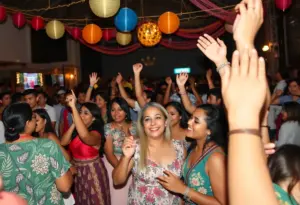 Attendees celebrating at the Empress Birthday Bash