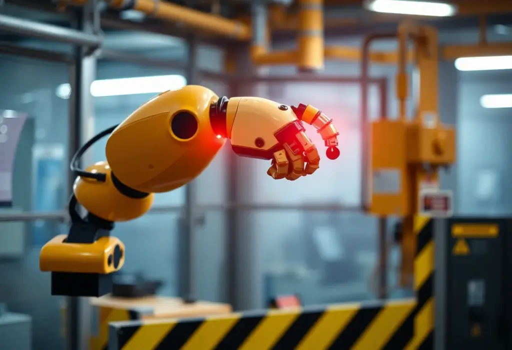 Innovative robotic arm in a hazardous setting