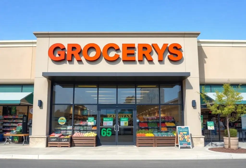 Exterior view of The Fresh Market grocery store in Lexington, Kentucky.