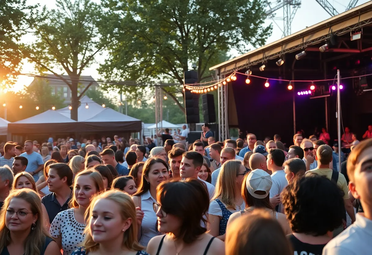 Crowd enjoying Grayson Jenkins live performance at Whiskey Jam in Nashville.