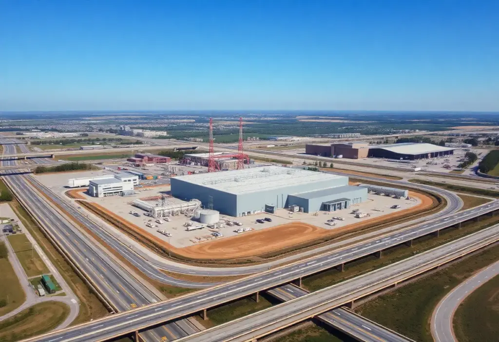 Aerial view of the newly acquired industrial property in Hebron, Kentucky